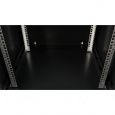 Шкаф 19" телекоммуникационный настенный, 9U 501x600х600 мм, дверь перфорация, черный